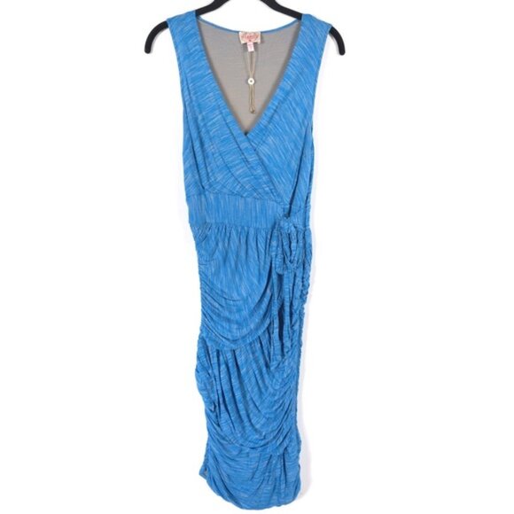 NWOT Plenty Tracy Reese Surplice Mini Dress Space Dyed Jersey Anthropologie M - Picture 1 of 13